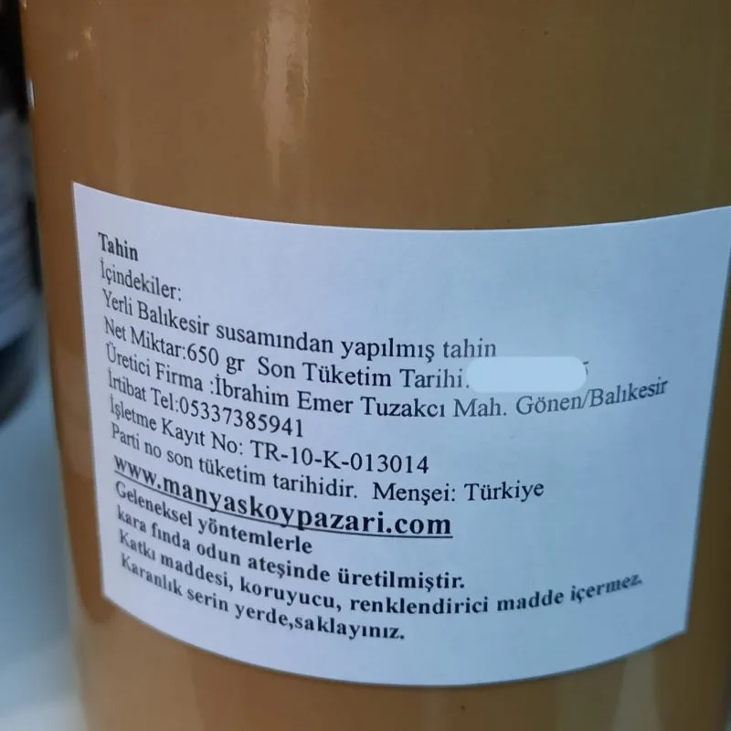 Tahin- net 650gr - Görsel 2