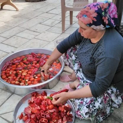 Ev Yapımı Domates Salçası-660cc'lik kavanoz - Görsel 4