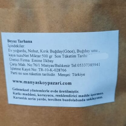 Beyaz Tarhana - paket (500gr) - Görsel 2