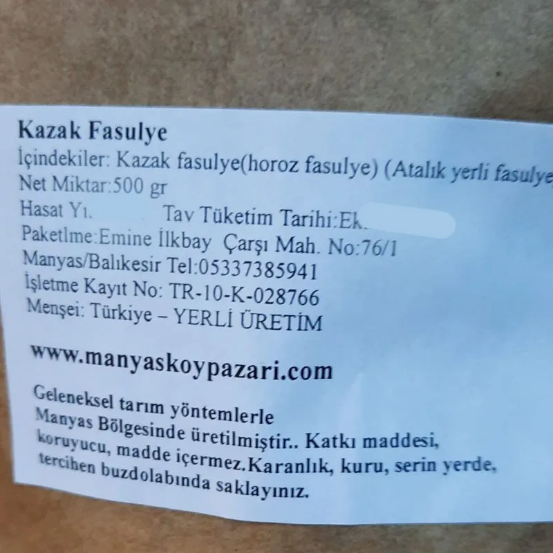 Kazak / Horoz Fasulye - Yerli Tohum - Görsel 4