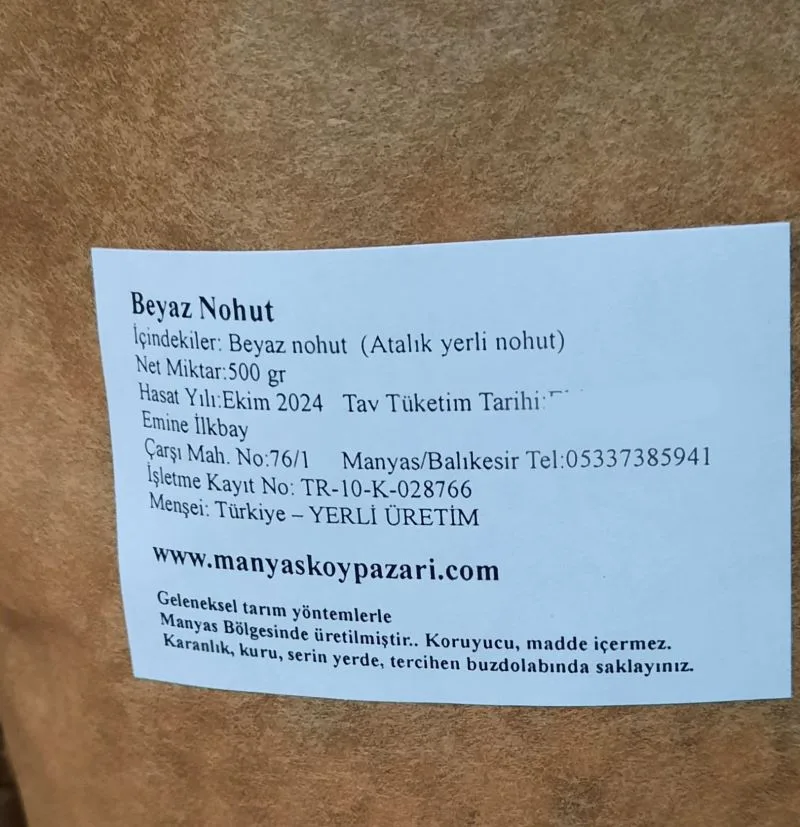 Yerli Nohut 500 gr'lık paket - Görsel 6