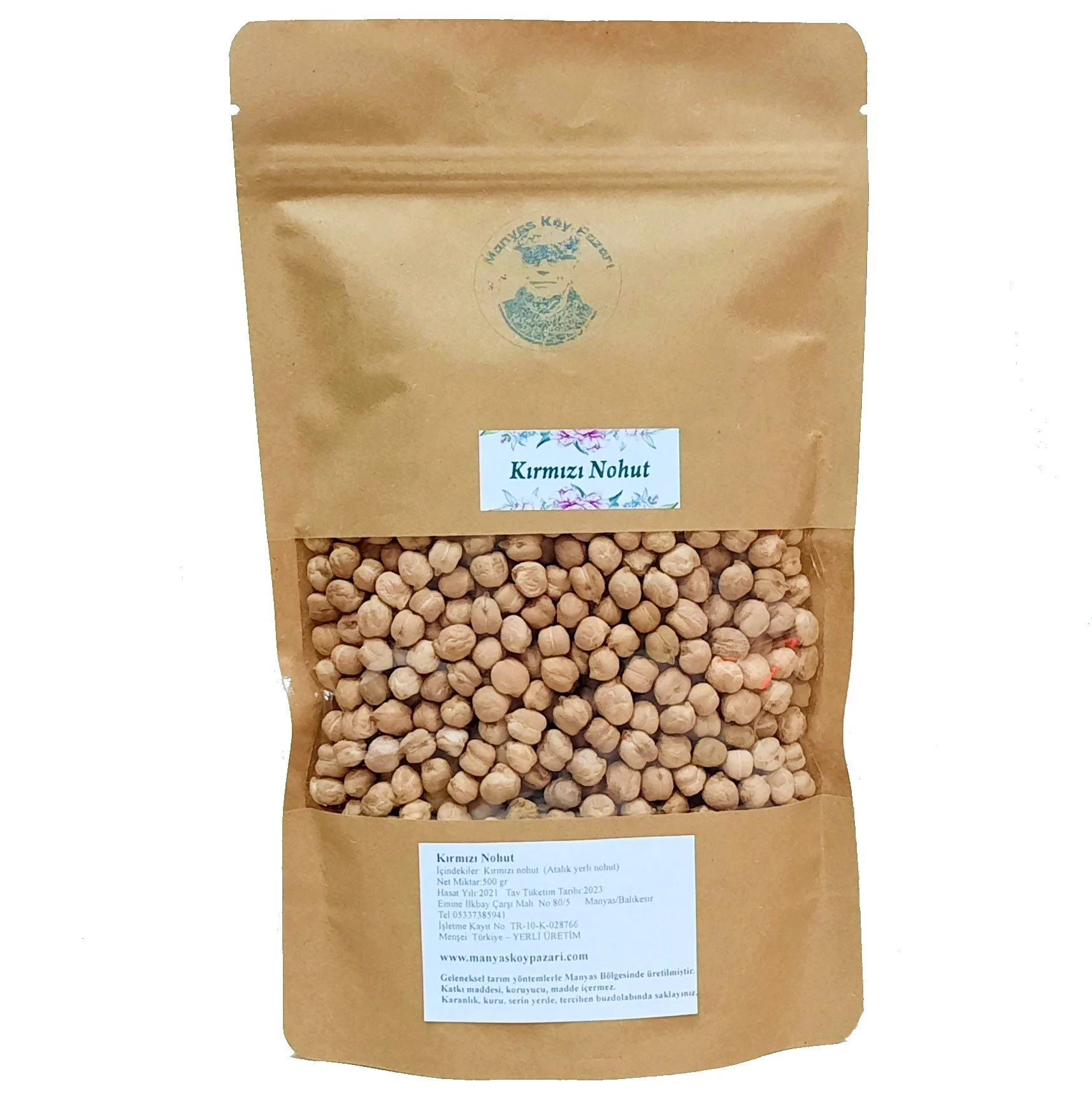 Kırmızı Nohut 500gr'lık paket