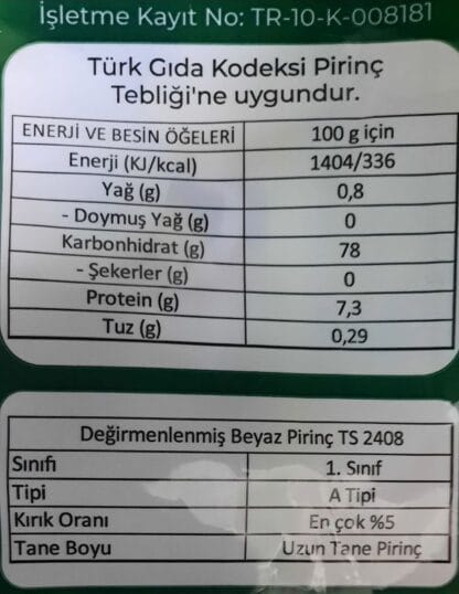 Gönen Baldo Pirinç - 1kg - Görsel 2