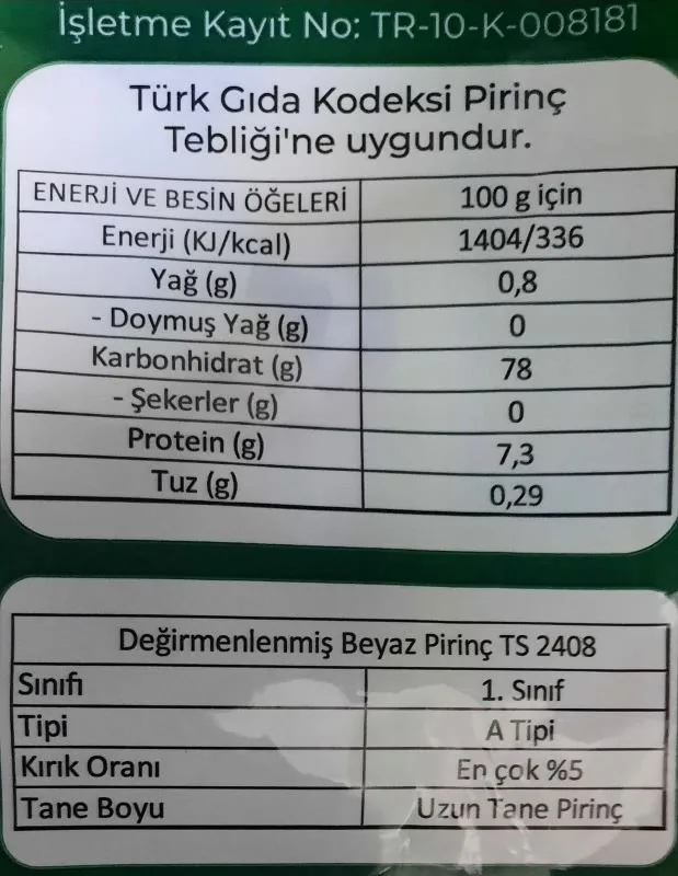 Gönen Baldo Pirinç - 1kg - Görsel 2