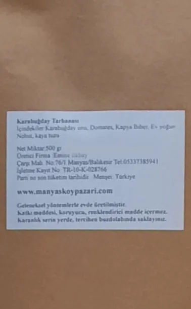 Karabuğday Tarhanası 500gr'lık paket - Görsel 3